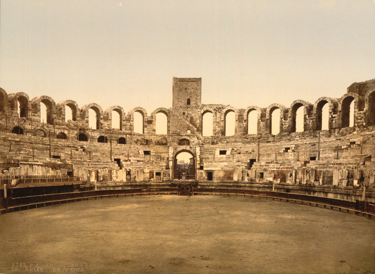 Arena, Arles, France, Photochrome Print, circa 1900 by Detroit Publishing Co.