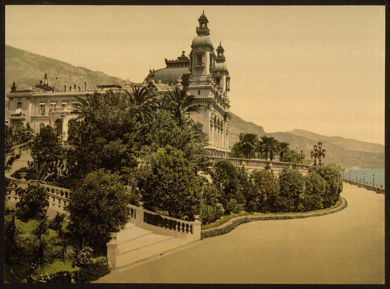 Casino entrance, Monte Carlo, Riviera, Monaco by Detroit Publishing Co.