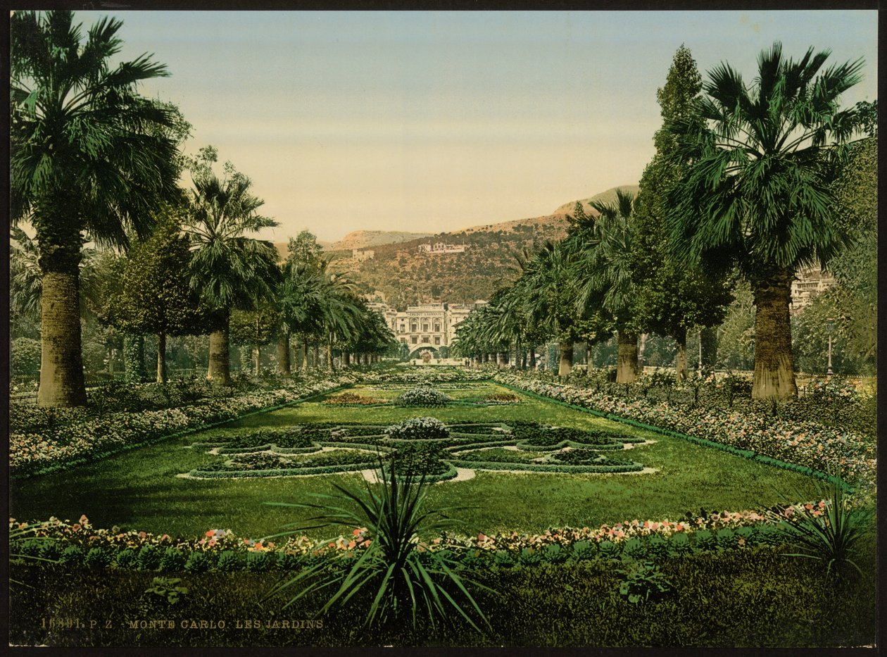 Casino Entrance, the Gardens, Monte Carlo, Riviera, Monaco by Detroit Publishing Co.