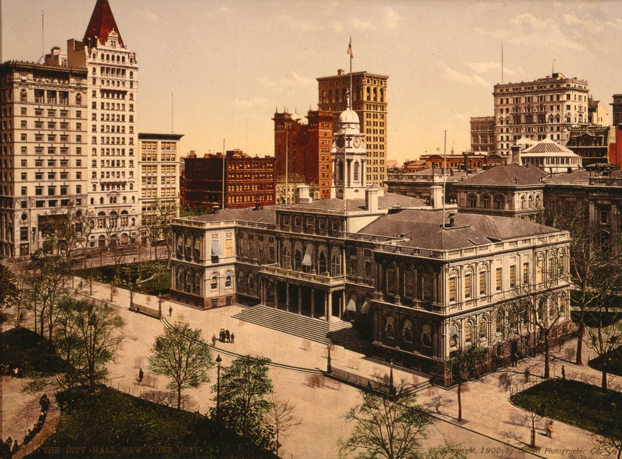 City Hall, New York City, USA by Detroit Publishing Co.