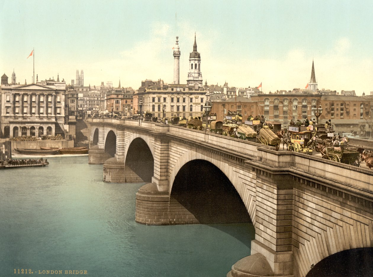 London Bridge by Detroit Publishing Co.