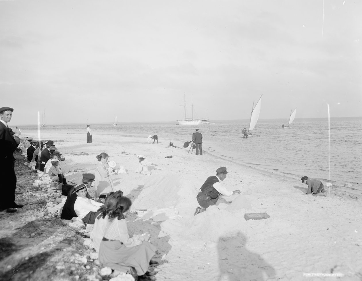 On the shore of Biscayne Bay, Miami, Florida, c.1905 by Detroit Publishing Co.