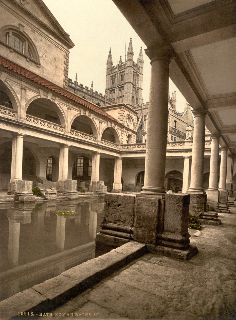 Roman Baths and Abbey, Bath, c.1890-1900 by Detroit Publishing Co.