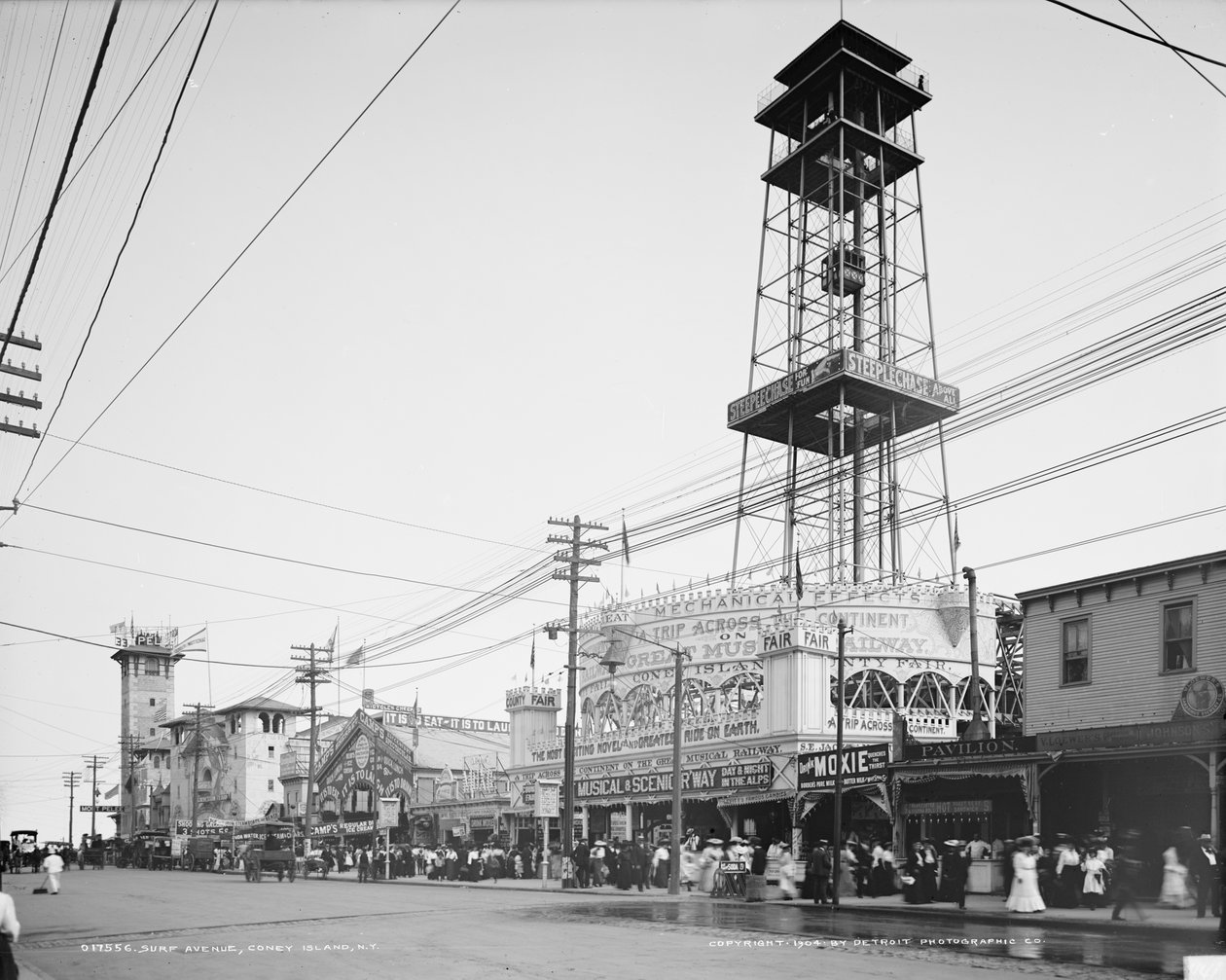 Surf Avenue, Coney Island by Detroit Publishing Co.