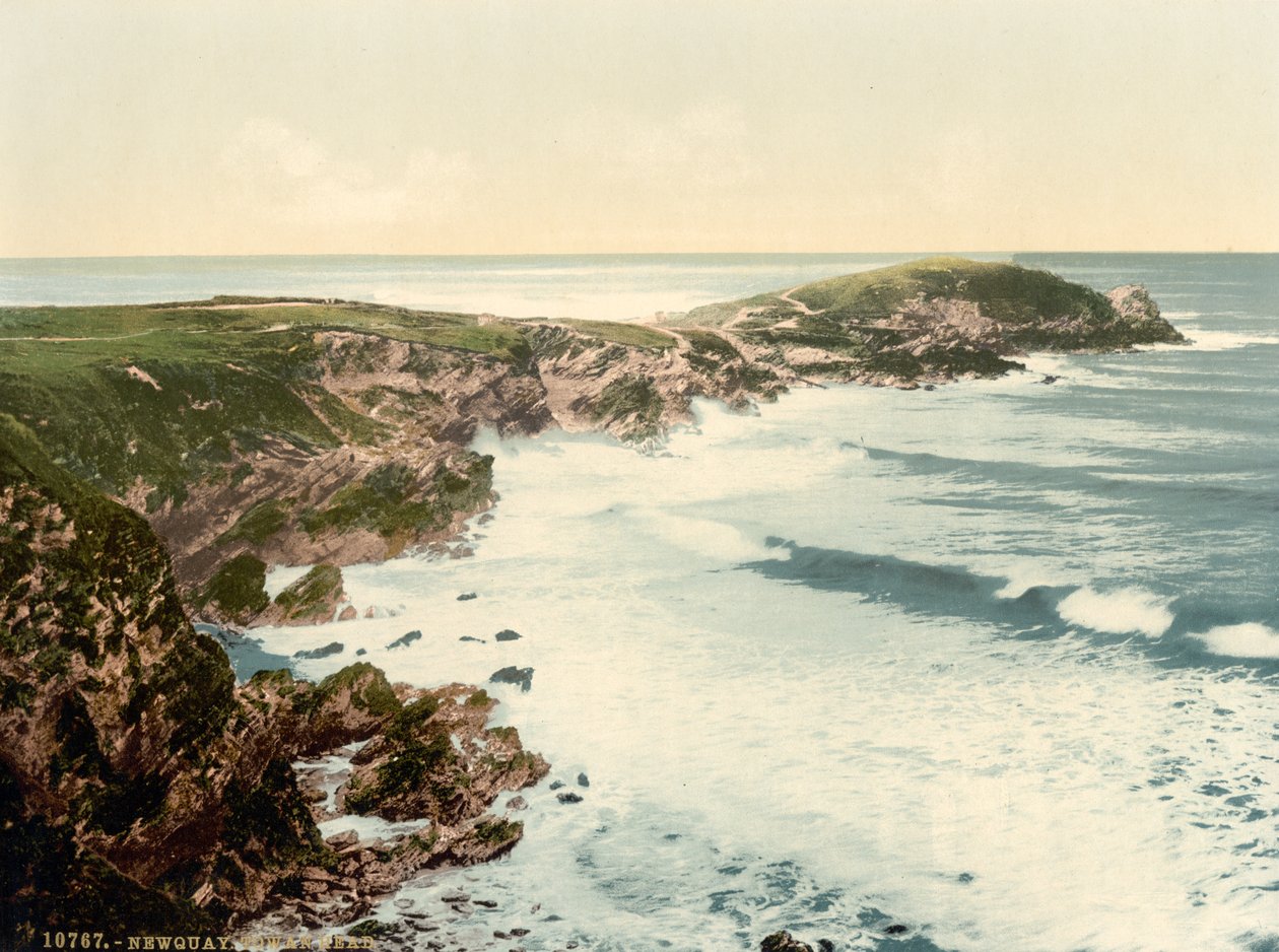 Towan Head, Newquay, Cornwall, England by Detroit Publishing Co.