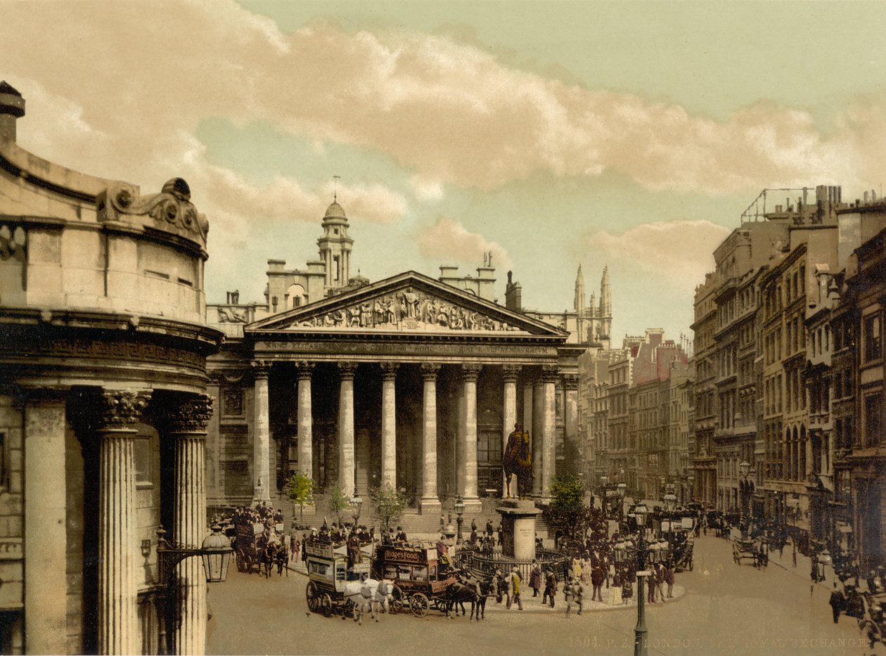 Royal Exchange, London, c.1890-1900 by Detroit Publishing Co.