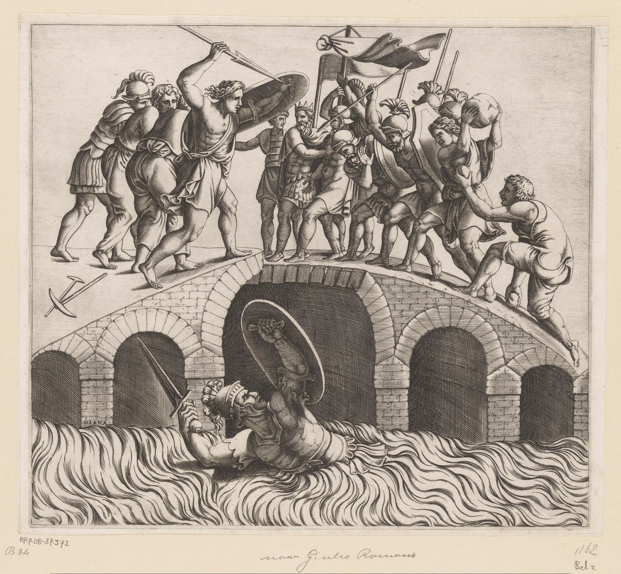 Horatius Cocles in the Tiber by Diana Mantuana