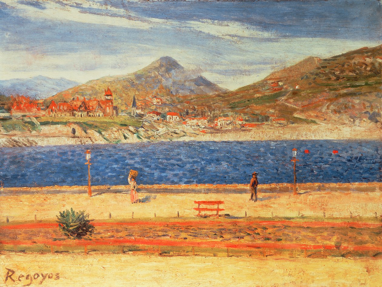 A View Across the Water by Diario or Dario de Regoyos y Valdes