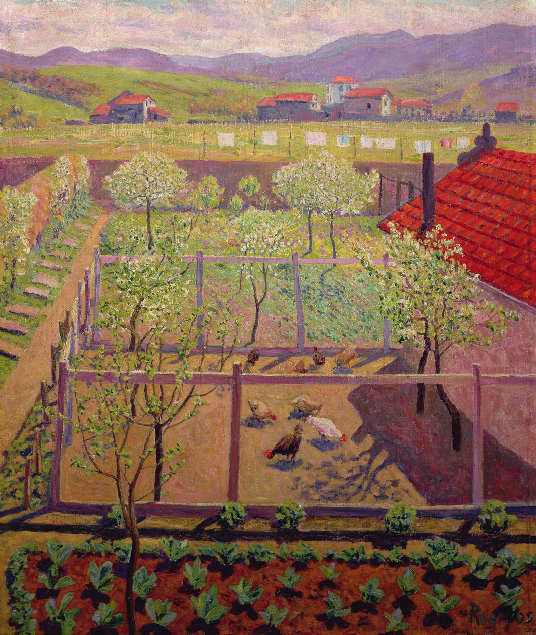 The Hen House by Diario or Dario de Regoyos y Valdes