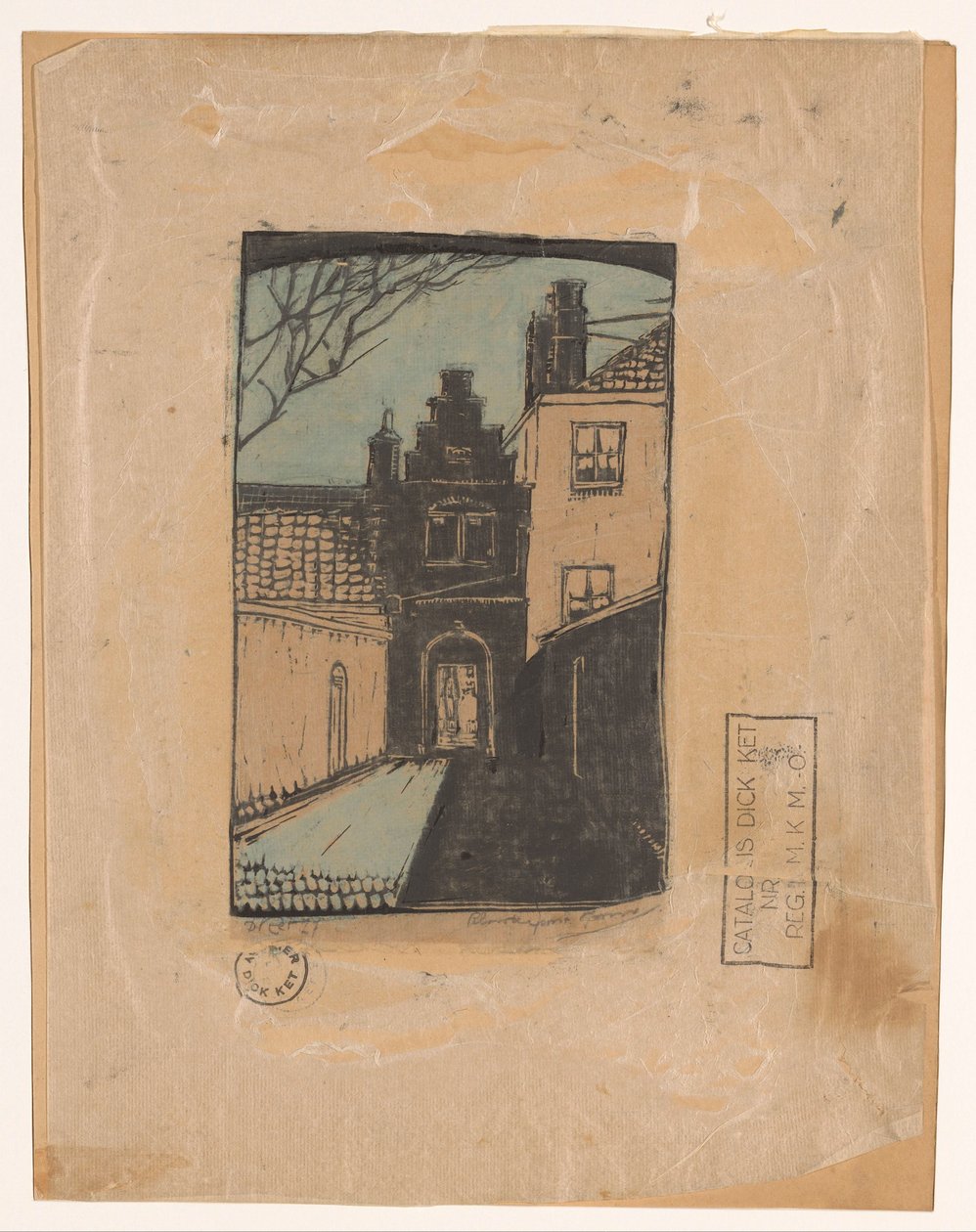 Monastery Gate, Hoorn by Dick Ket (signed by artist)
