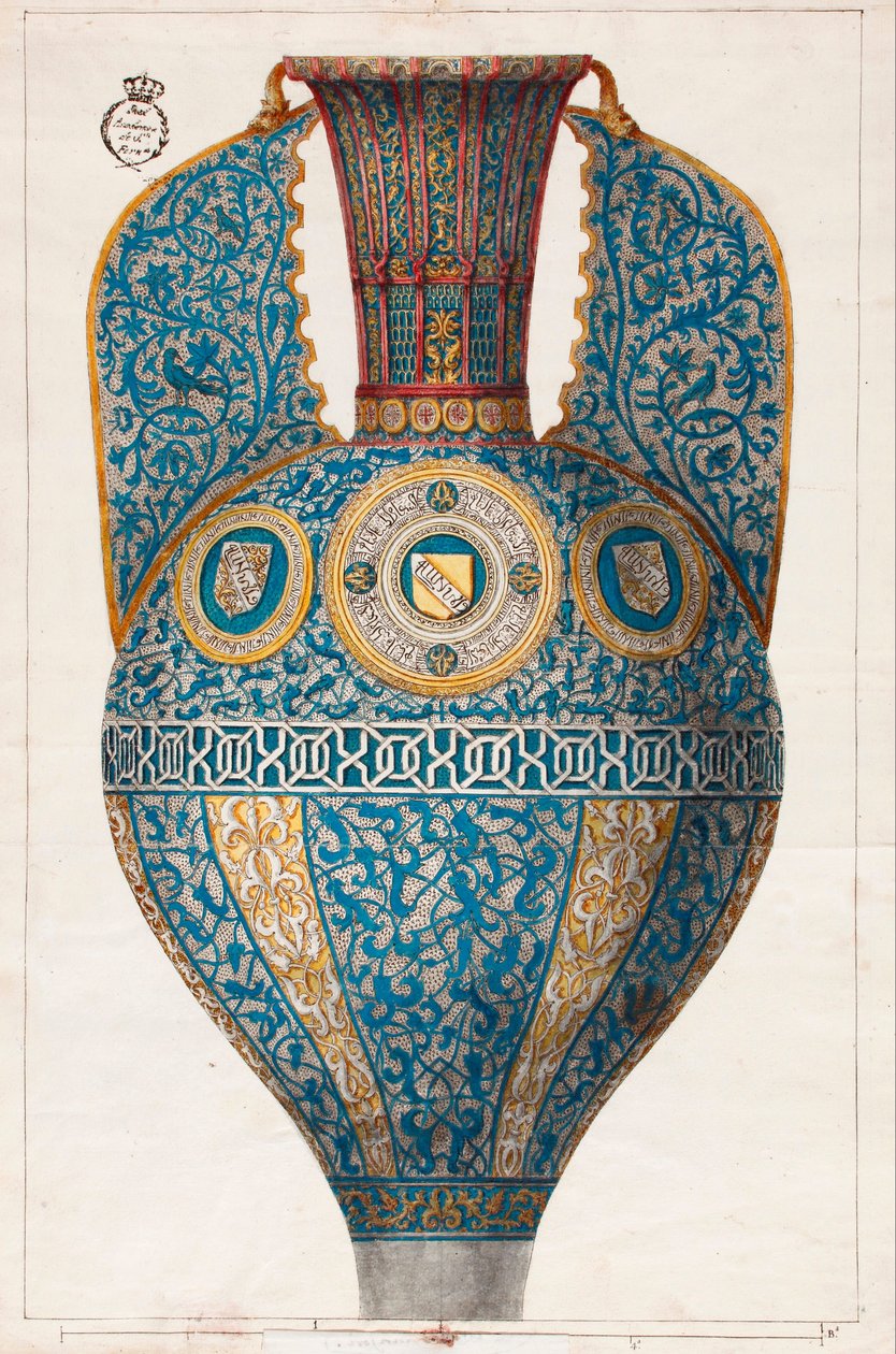 Nasrid Vase of the Shields by Diego Sánchez Sarabia