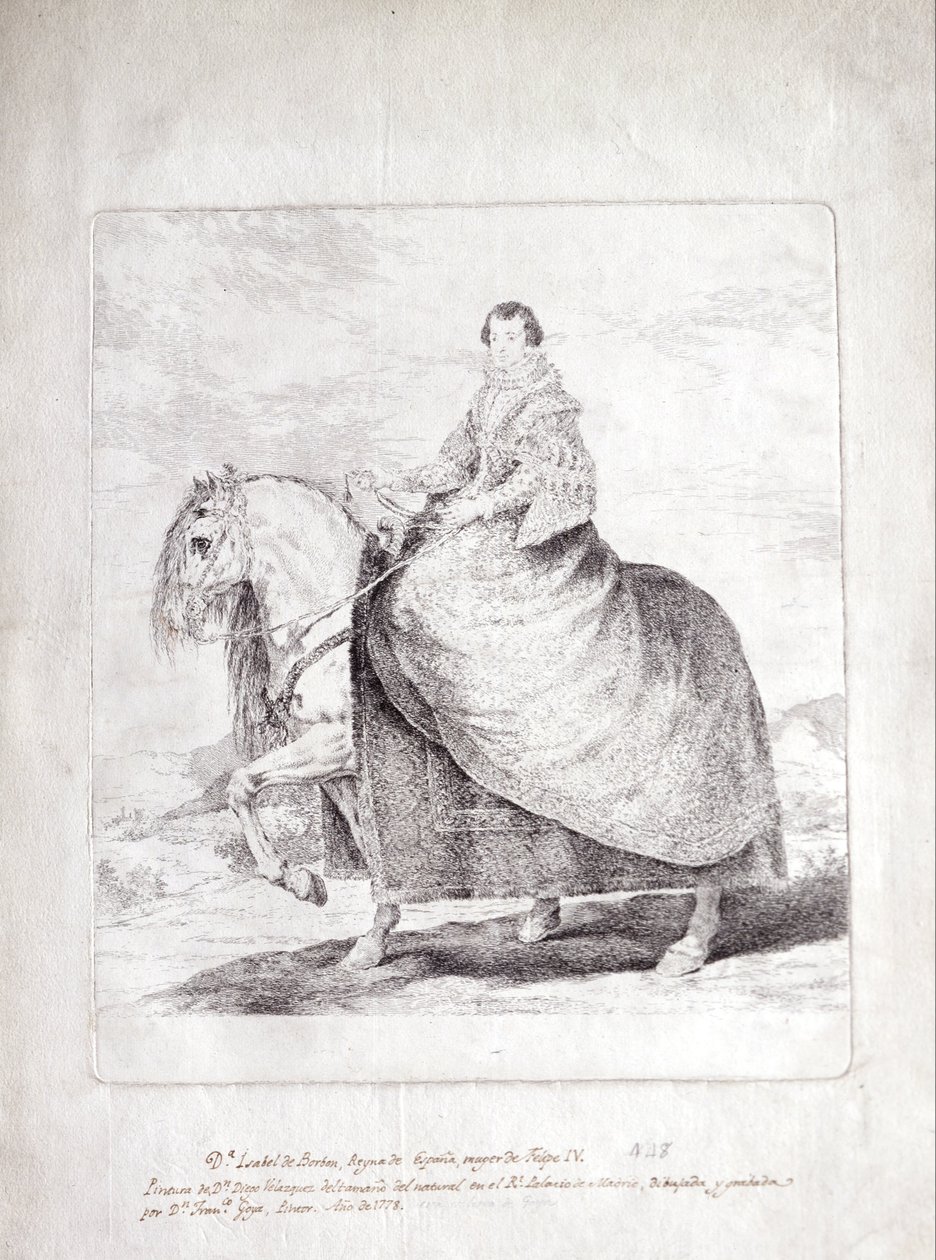 Isabel de Borbon, Queen of Spain, on Horseback by Diego Velázquez