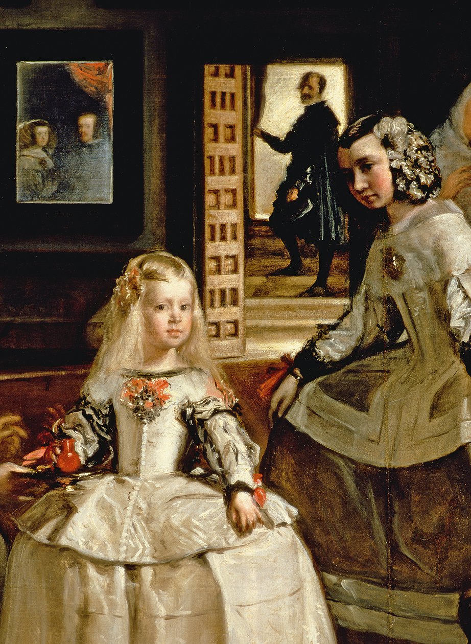 Las Meninas, detail of the Infanta Margarita and her maid, 1656 (detail of  405)