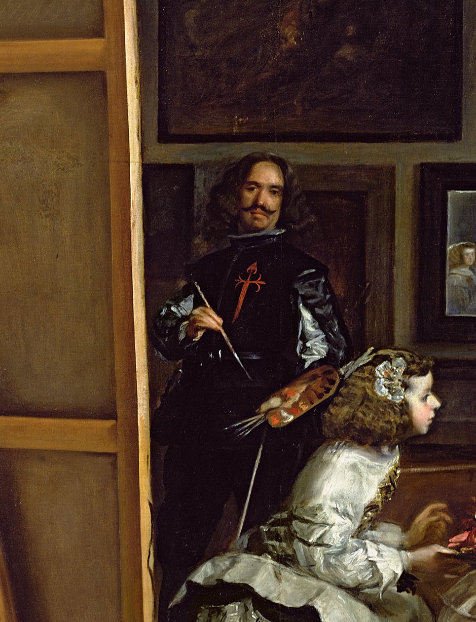 Las Meninas or The Family of Philip IV (detail) by Diego Velázquez