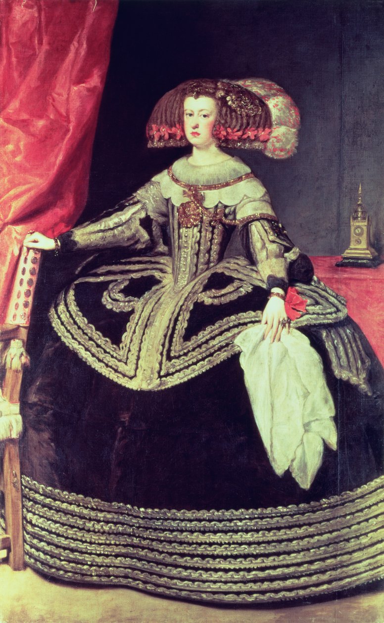 Queen Mariana of Austria (1635-96) c.1653 by Diego Velázquez