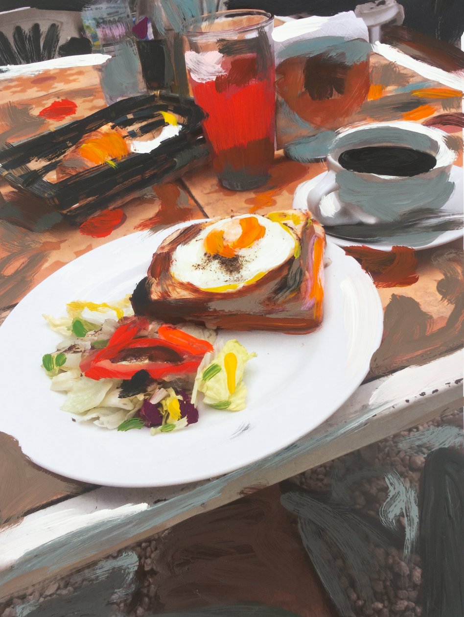Intervened Breakfast, 2018 by Diego Beyro