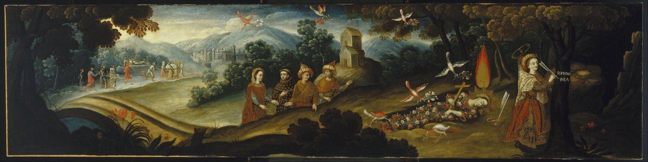 The Legend of Saint Sophronia by Diego Quispe Tito