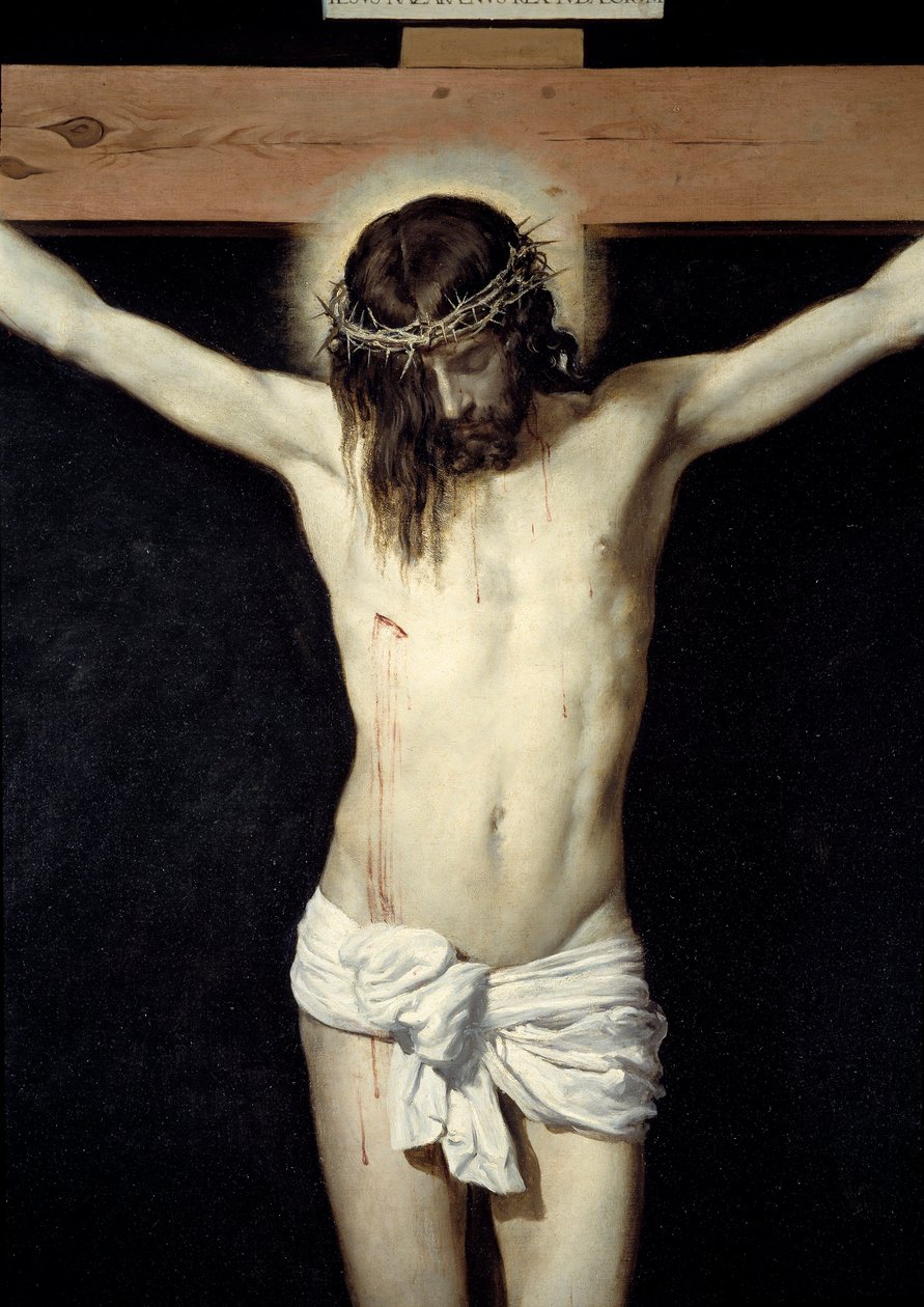 Christ crucified (detail) by Diego Velázquez