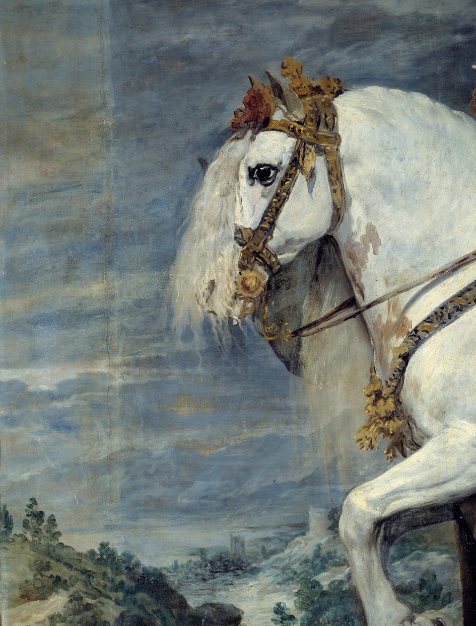 Equestrian Portrait of Isabelle of France (detail) by Diego Velázquez