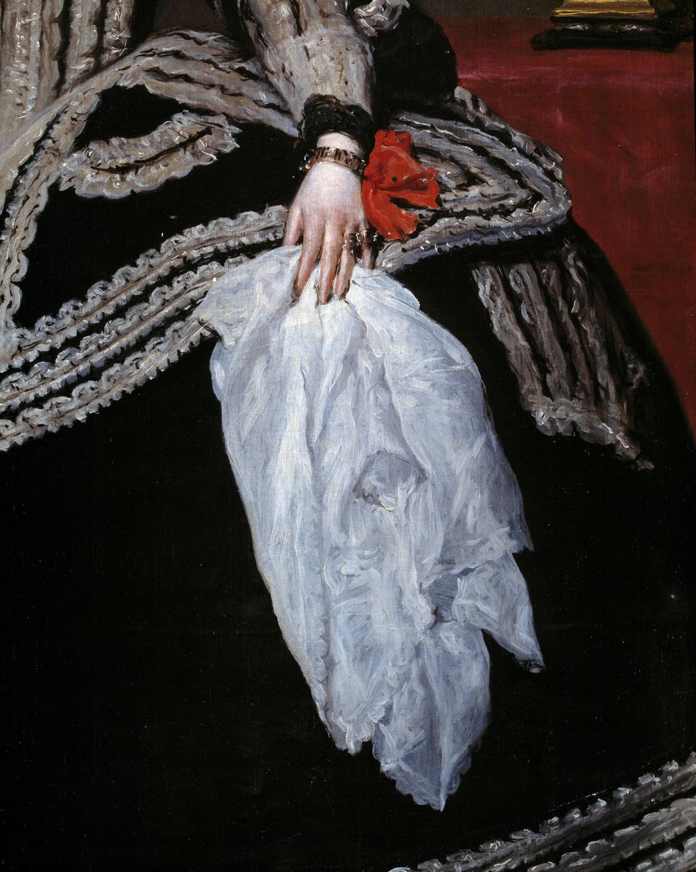 Hand and Scarf (detail) by Diego Velázquez