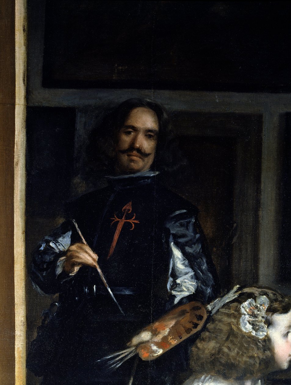 Las Meninas (detail) by Diego Rodriguez de Silva y Velazquez