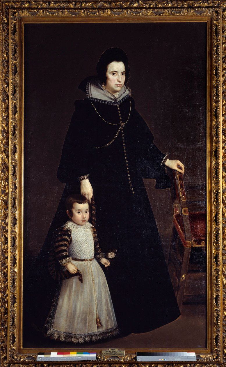 Portrait of Antonia de Ipenarrieta with her son Luis by Diego Velázquez