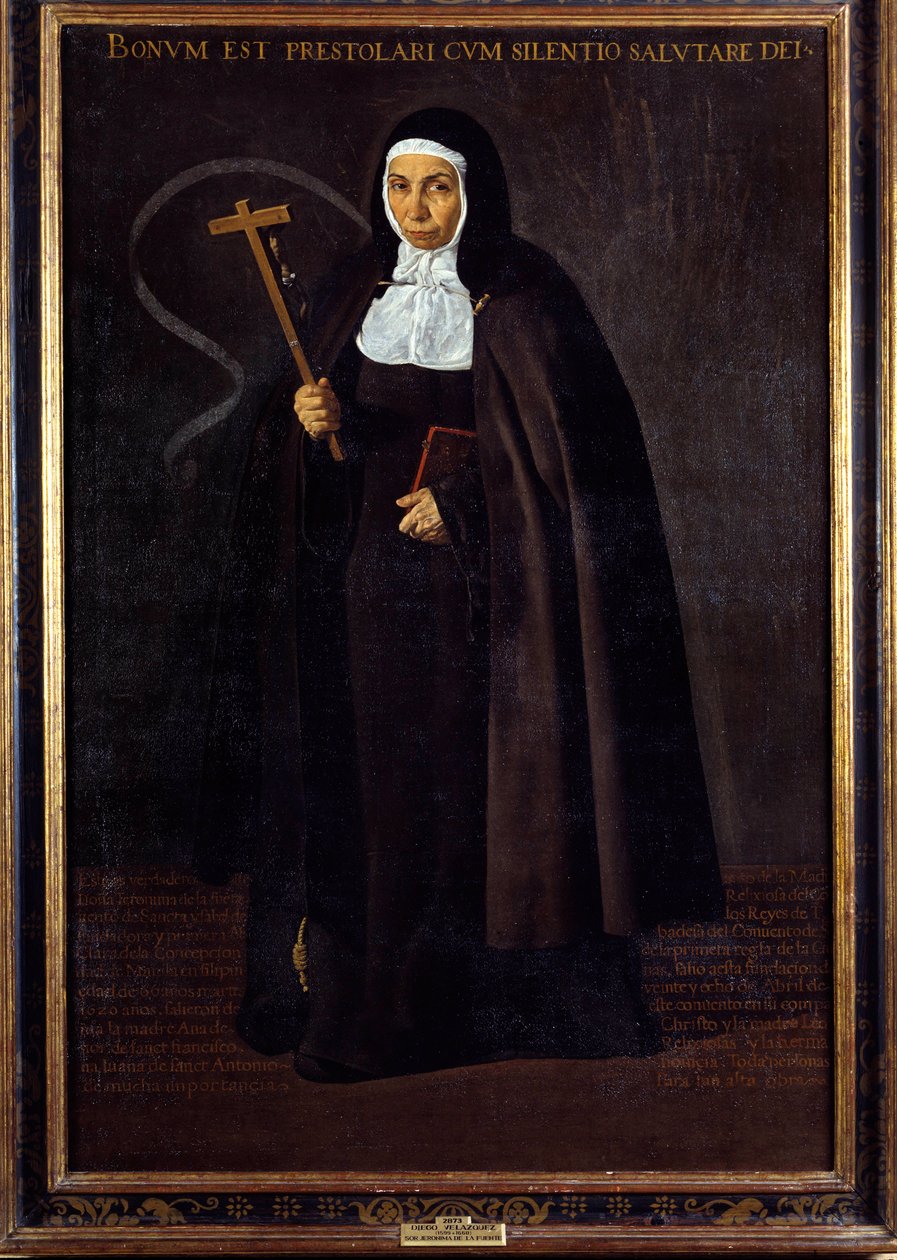 Portrait of mother Jeronima de la Fuente by Diego Velázquez