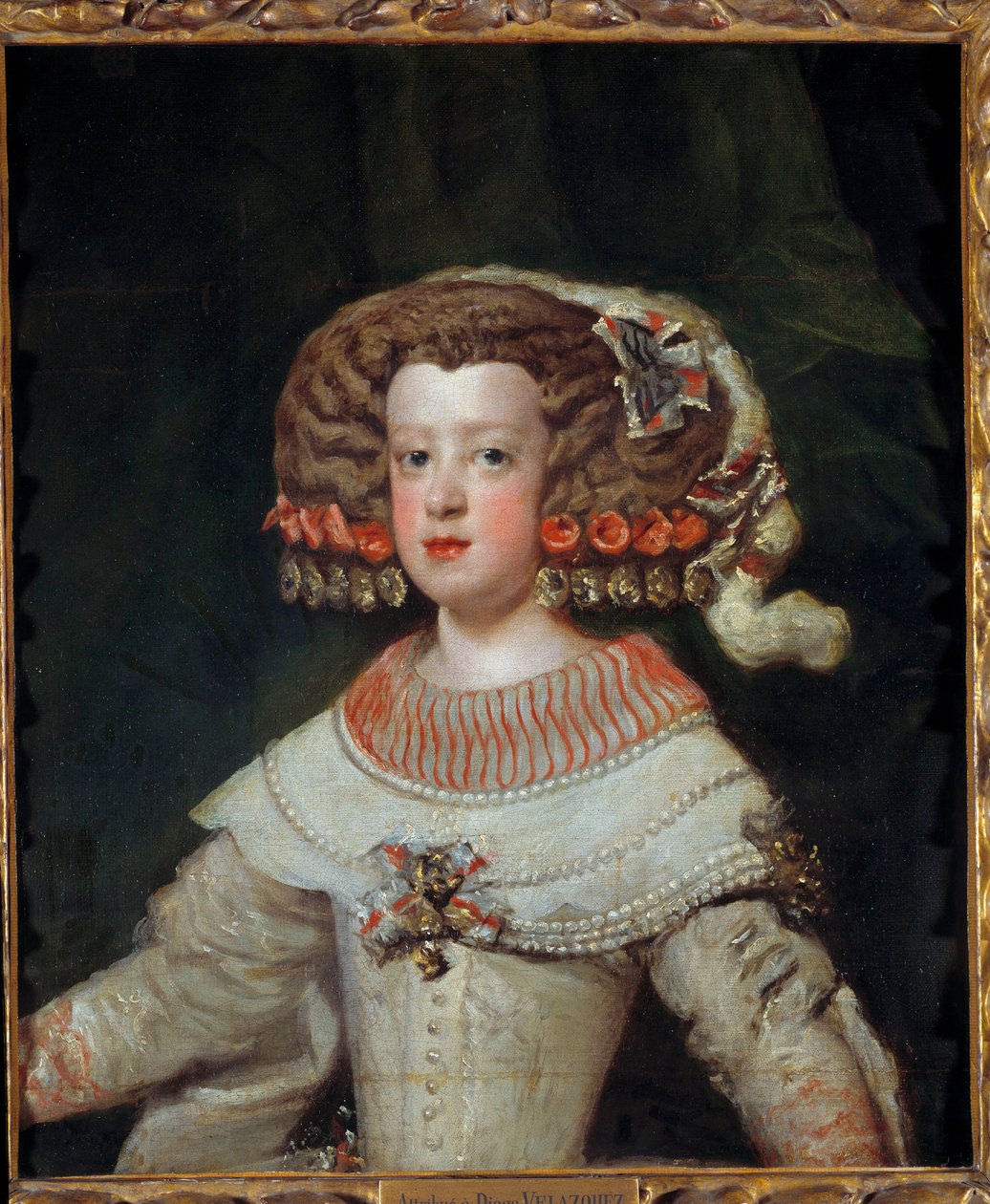 Portrait of the Infanta Marie Therese (1638-1683), future Queen of France. Painting by Diego Velasquez (1599-1660) by Diego Velázquez