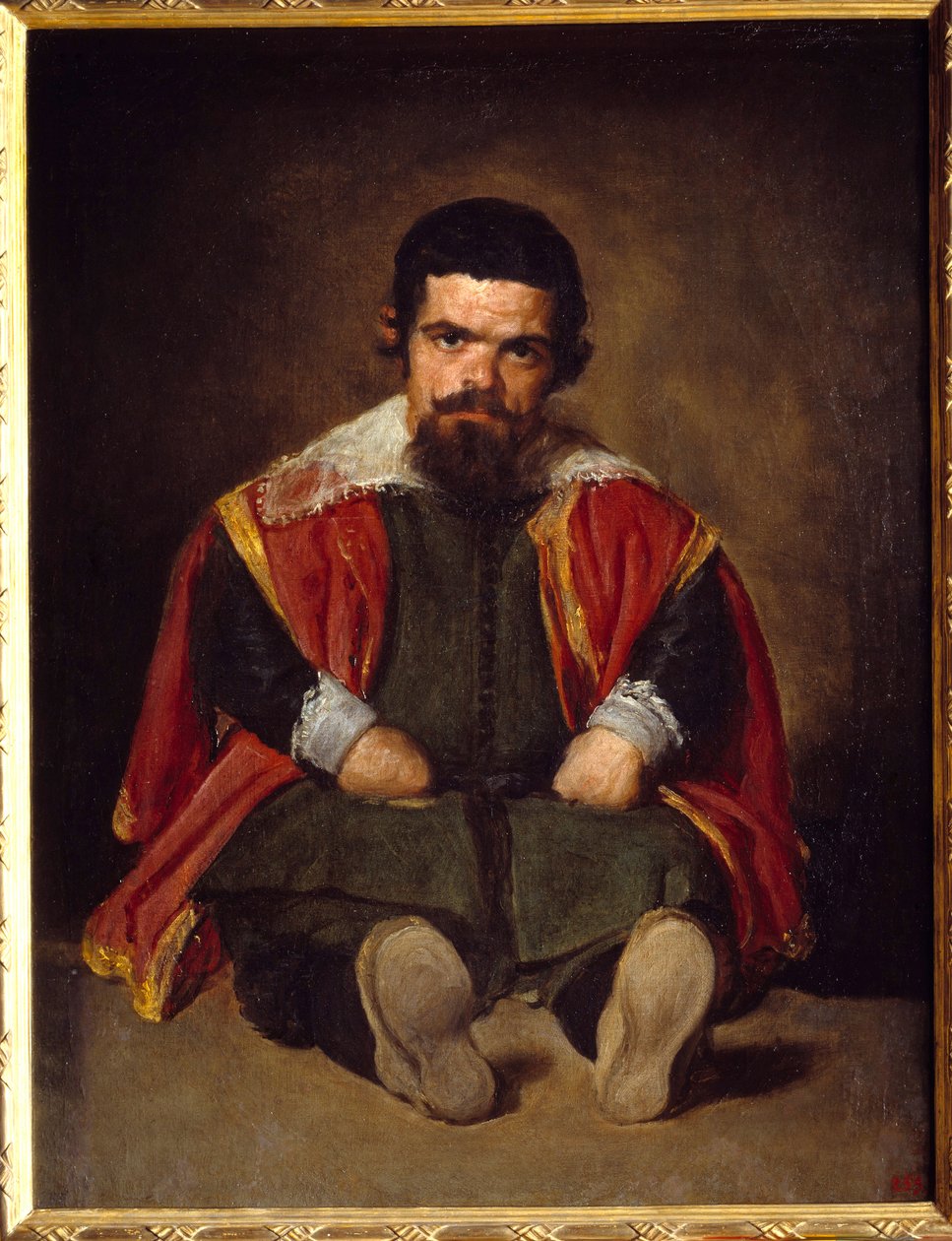 Portrait of the Jester Sebastien De Morra by Diego Velázquez