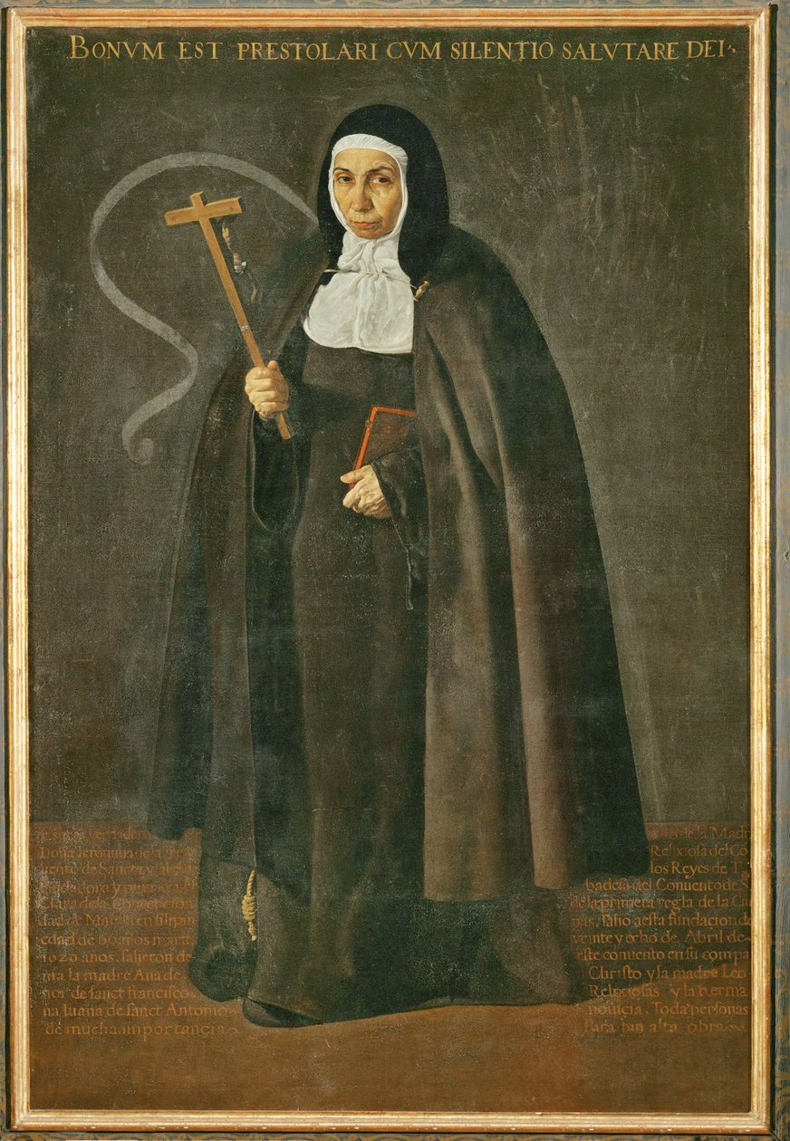 The Venerable Mother Jeronima de la Fuente, Nun in the Monastery Santa Isabel de los Reyes by Diego Rodriguez de Silva y Velazquez