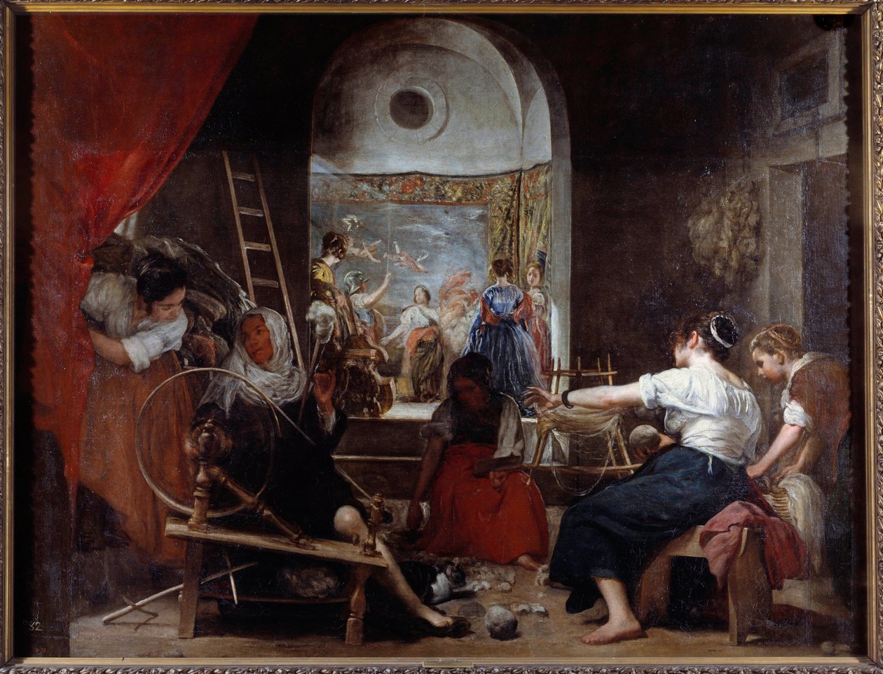 The spinners or the fable of Arachne by Diego Velázquez