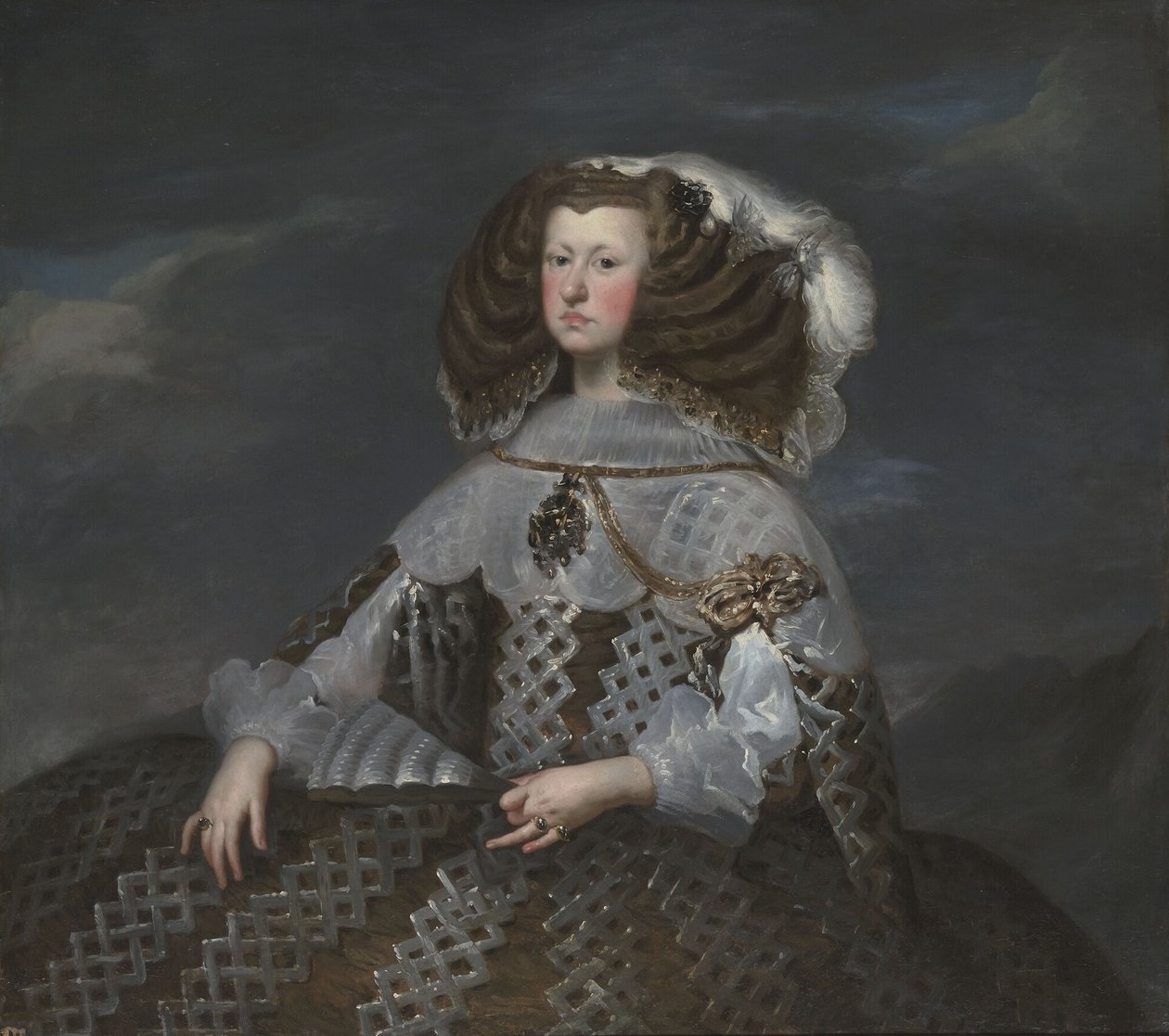 Mariana of Austria, Queen of Spain (1635–1696), regent by Diego Velázquez