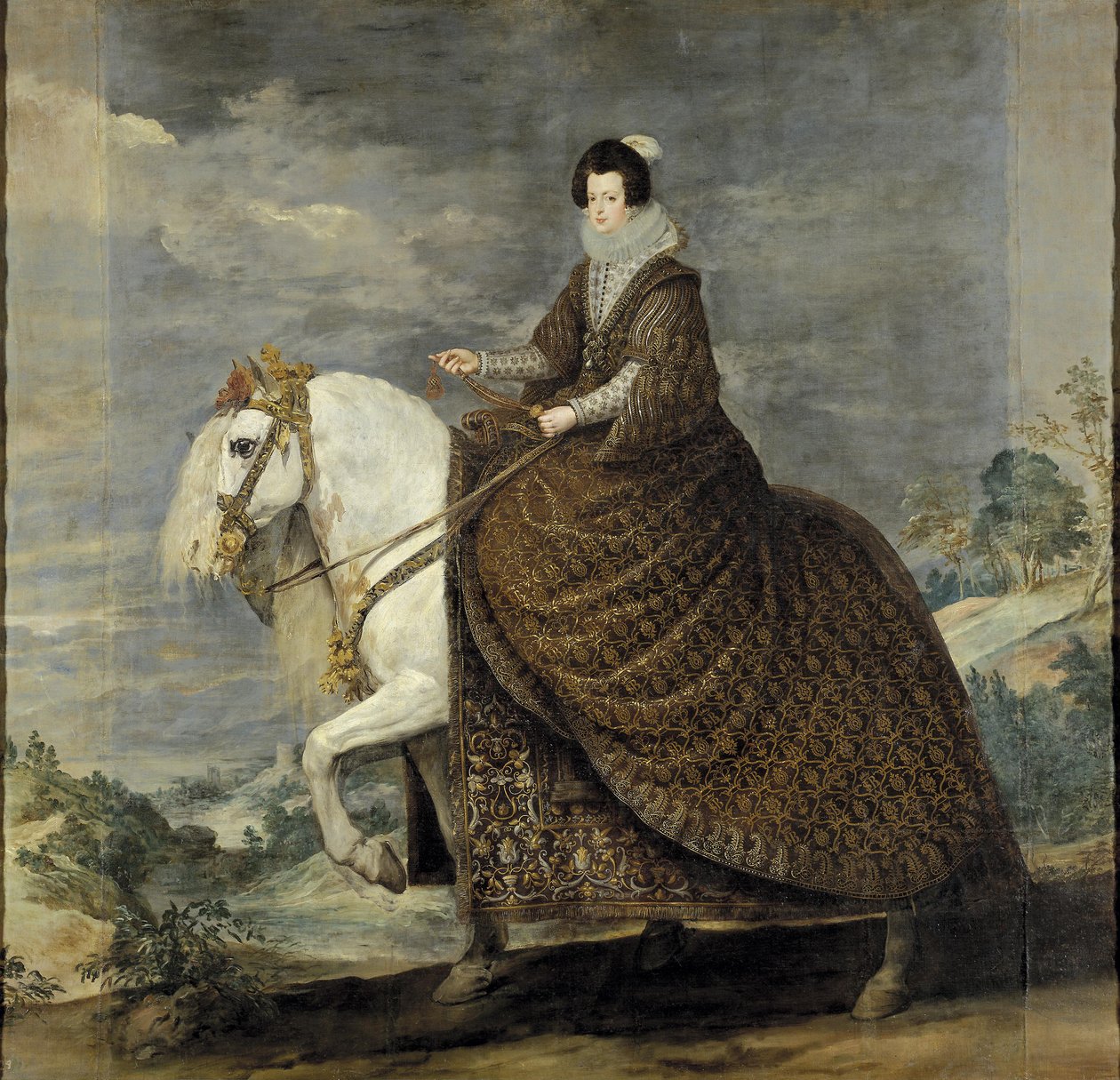 Queen Isabel of Bourbon on Horseback by Diego Velázquez