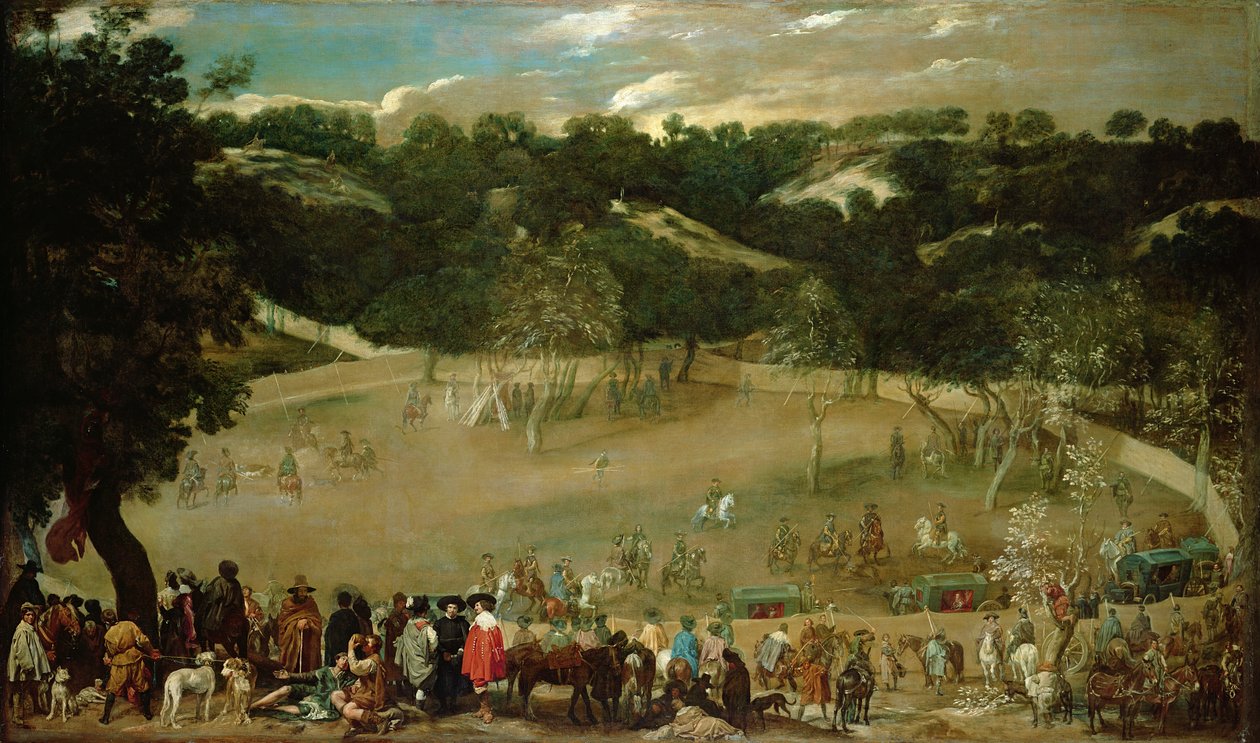 Philip IV Hunting Wild Boar (La Tela Real) by Diego Velázquez
