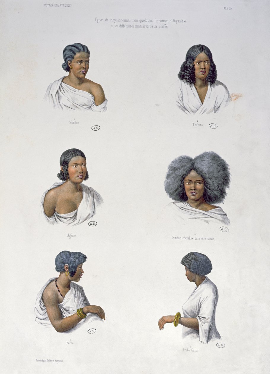 Natives of Abyssinia, engraved by Aumont, c.1840