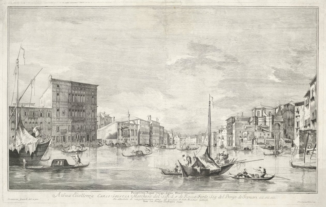 The Grand Canal in Venice by Dionigi Valesio