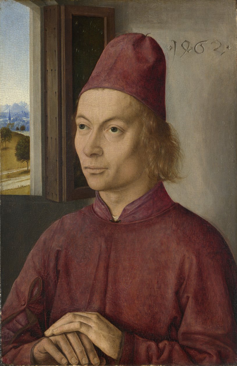 Portrait of Young Man, Perhaps Jan van Winckele, 1462 by Dirck Bouts