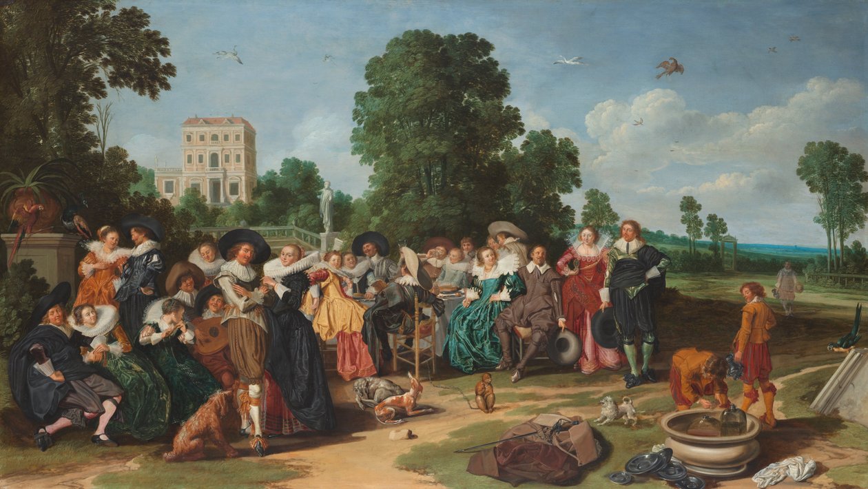 The Outdoor Party by Dirck Hals