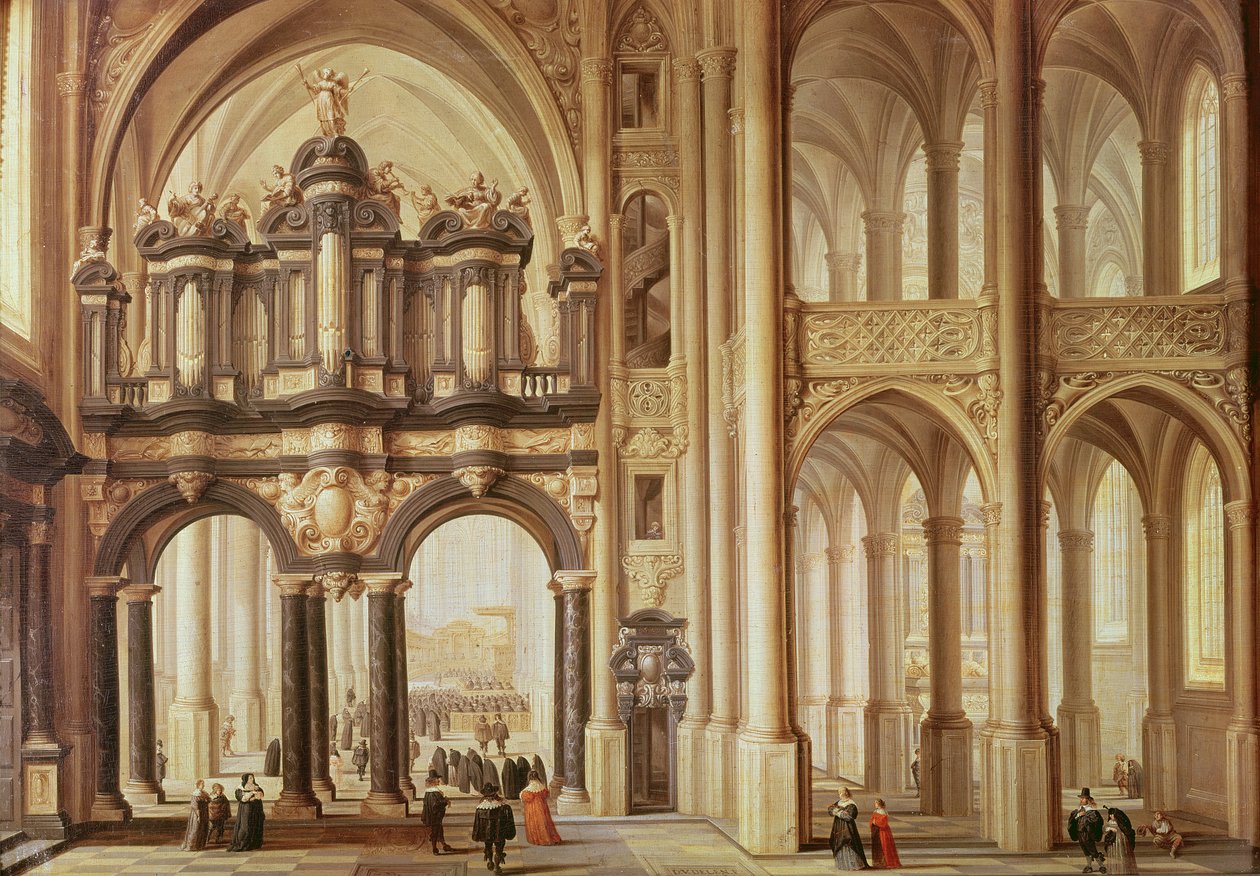 Interior of a Church by Dirck van Delen