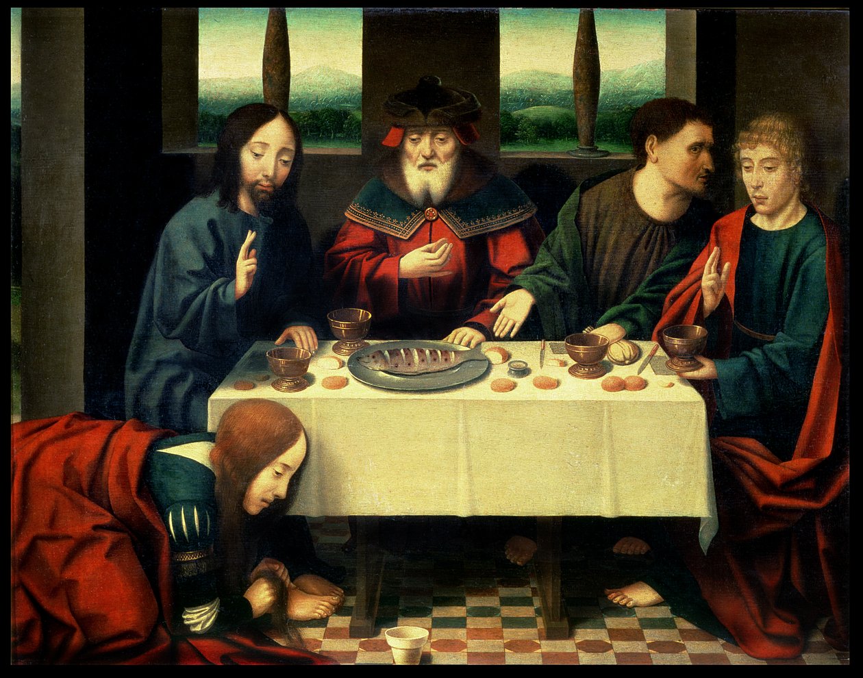 Christ in the House of Simon the Pharisee by Dirck (follower of) Bouts