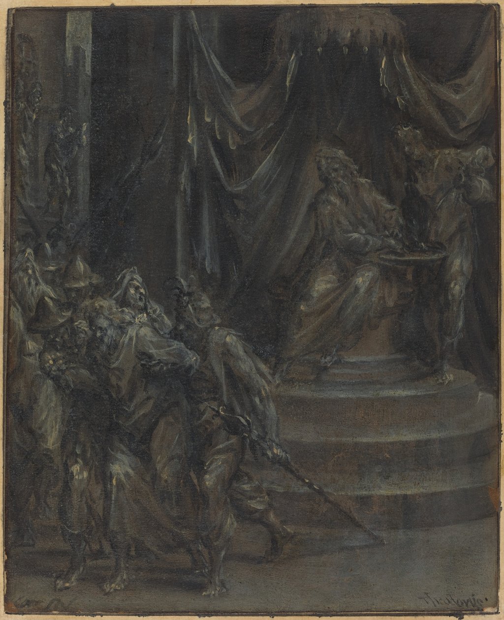 Pilate Washing His Hands as Christ Is Led Away by Dirck Barendsz