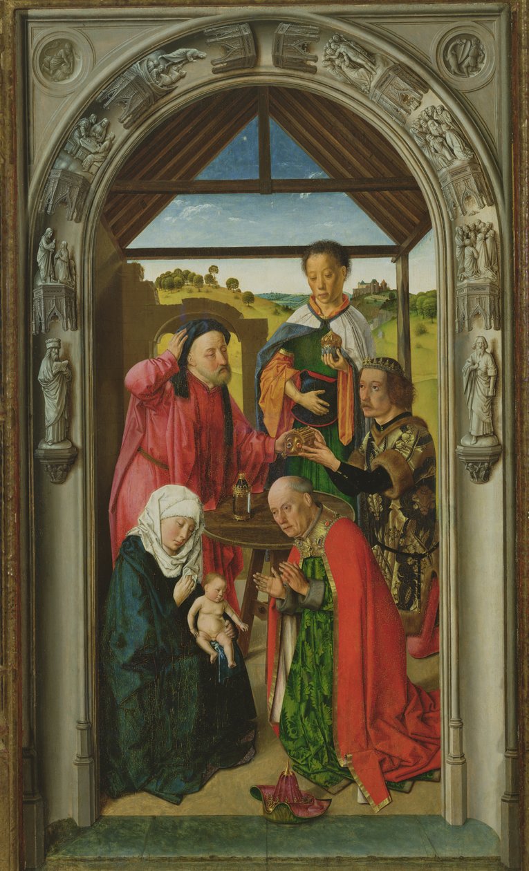 The Adoration of the Magi (detail) by Dirck Bouts