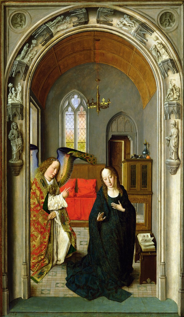The Annunciation (detail) by Dirck Bouts