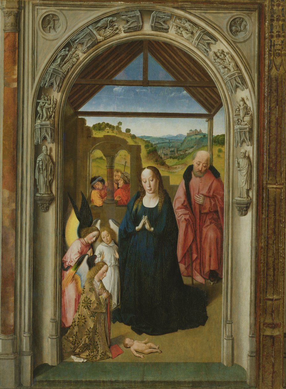 The Nativity (detail) by Dirck Bouts