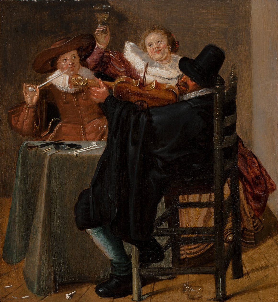 Merry Company with Violinist by Dirck Hals
