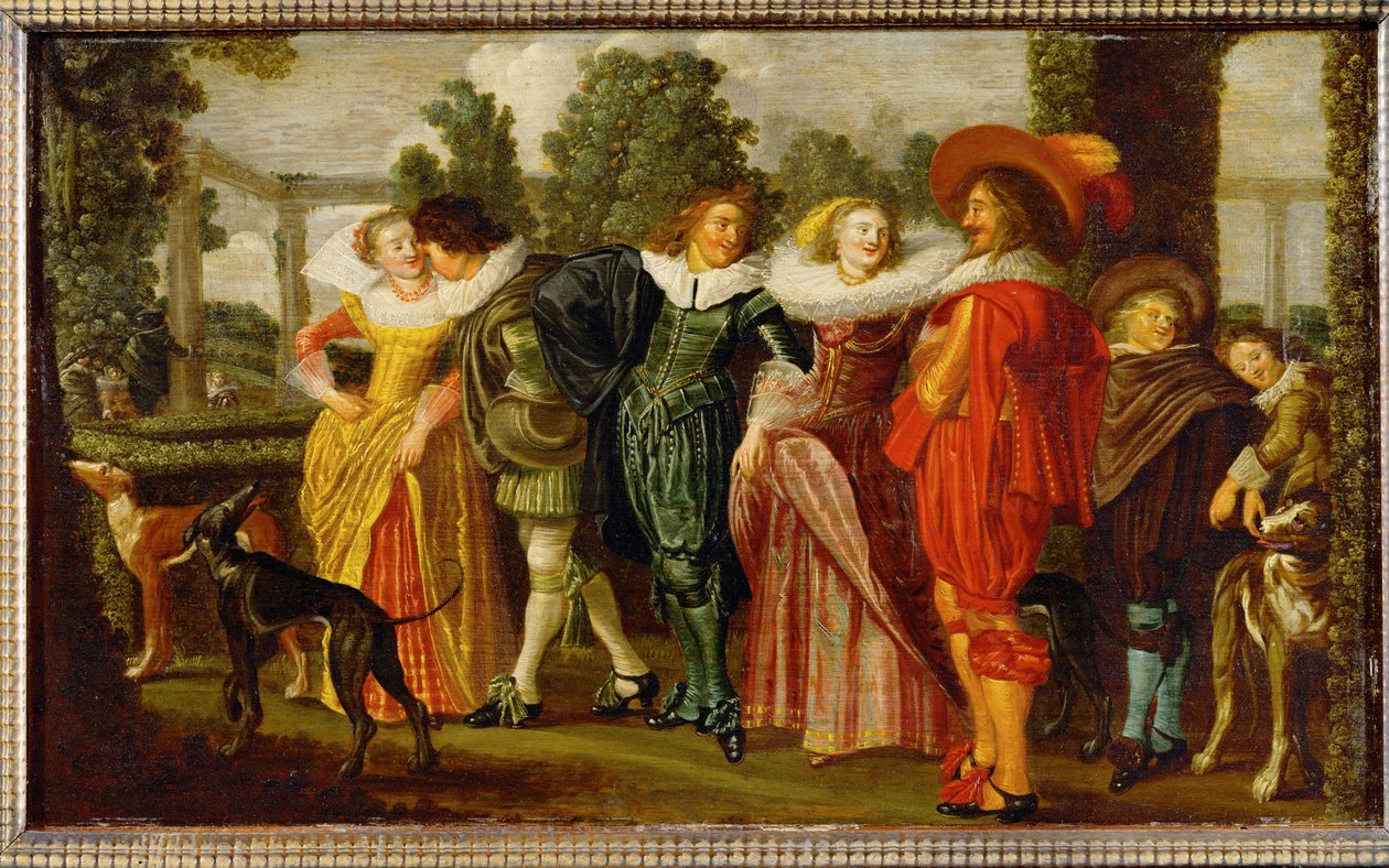 Stroll in the Garden by Dirck Hals