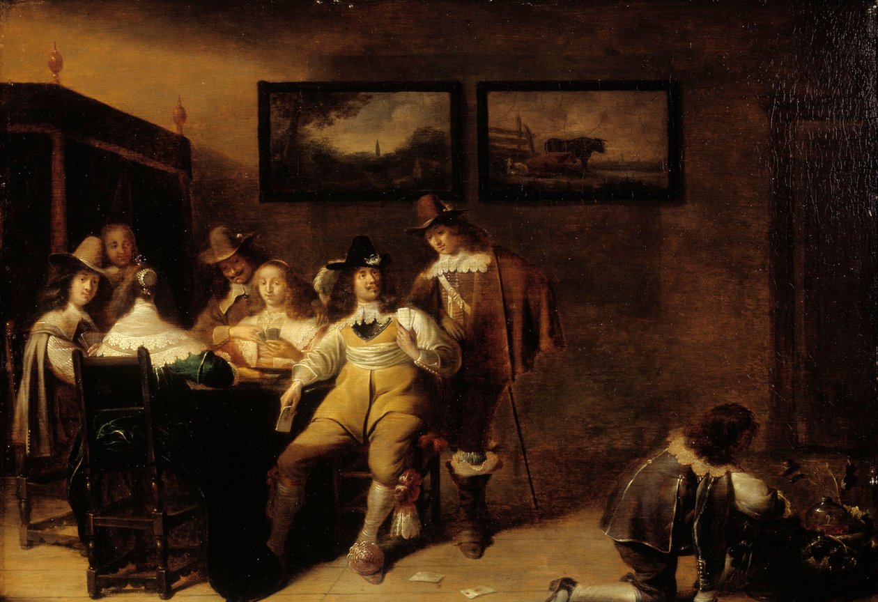 The Card Players by Dirck Hals