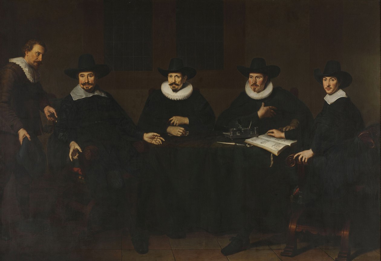 The Captains of the Saainering in Amsterdam by Dirck Santvoort