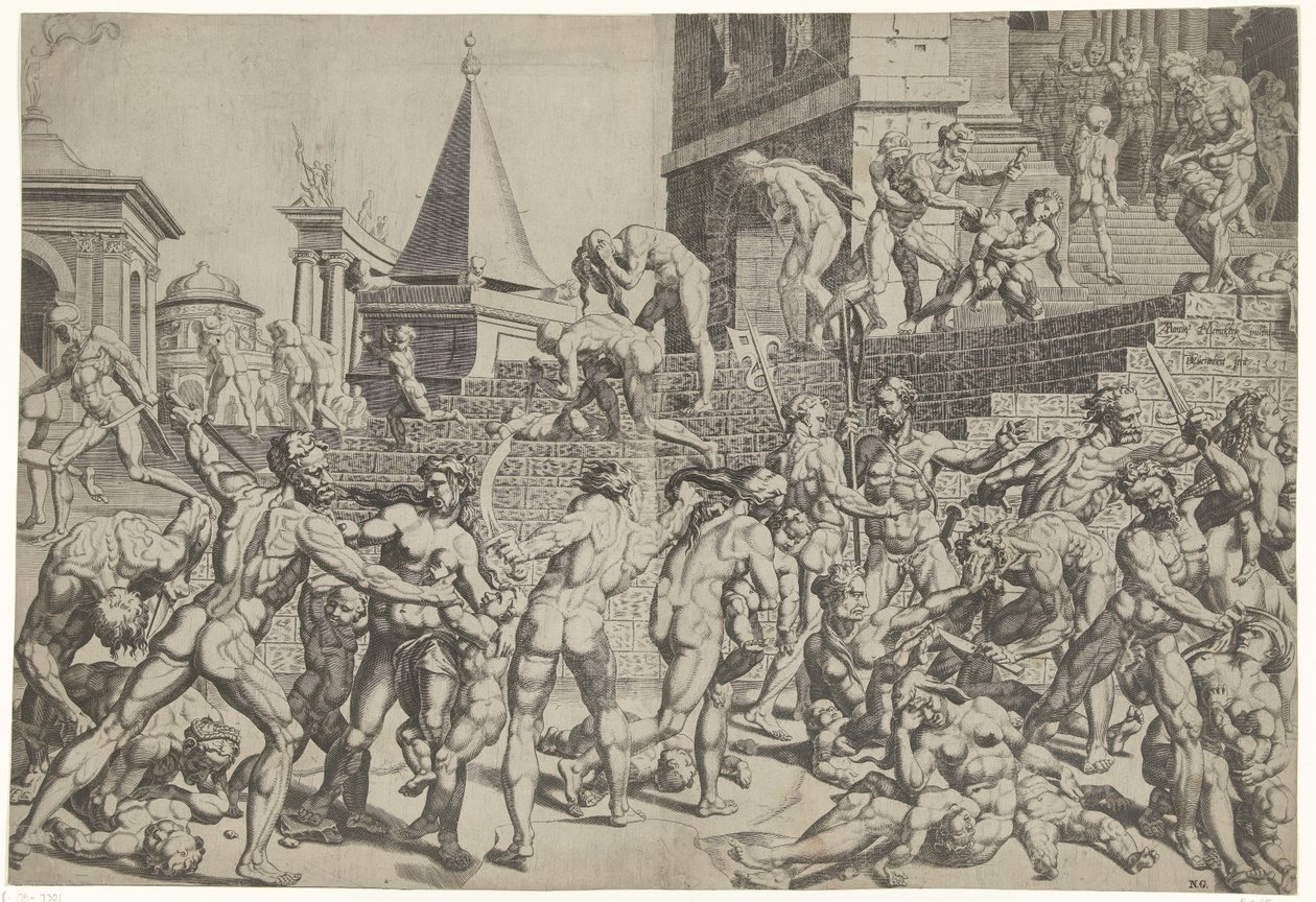 Massacre of the Innocents in Bethlehem by Dirck Volckertsz. Coornhert