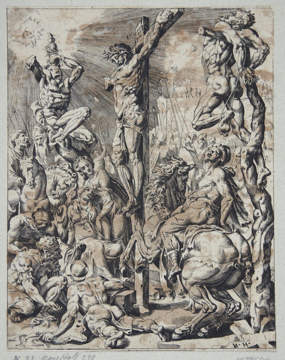 The Death of Christ on the Cross by Dirck Volckertsz. Coornhert